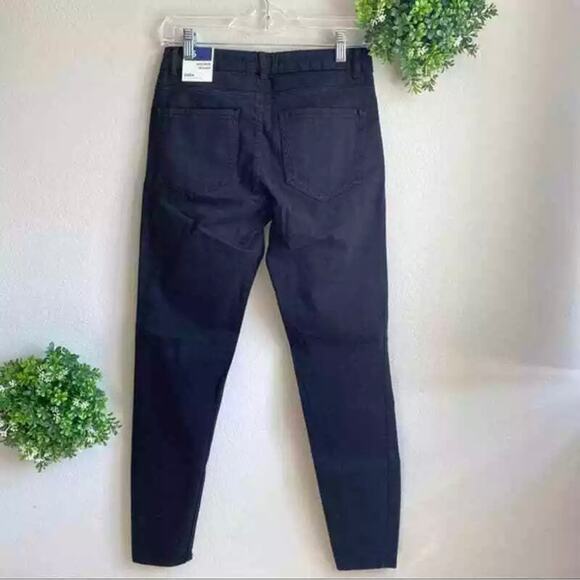 Zara 1975 denim peach soft black skinny jeans size 4 NWT - Picture 5 of 7